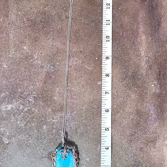 Classy Larimar Braided Necklace - Picture 5 of 5